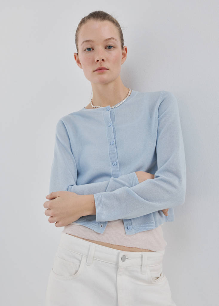 Cardigan Droit Maille Fine