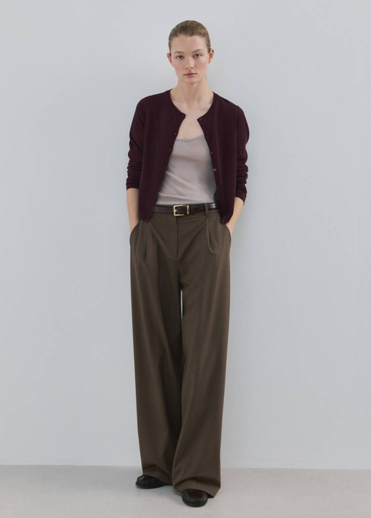 Cardigan Droit Maille Fine