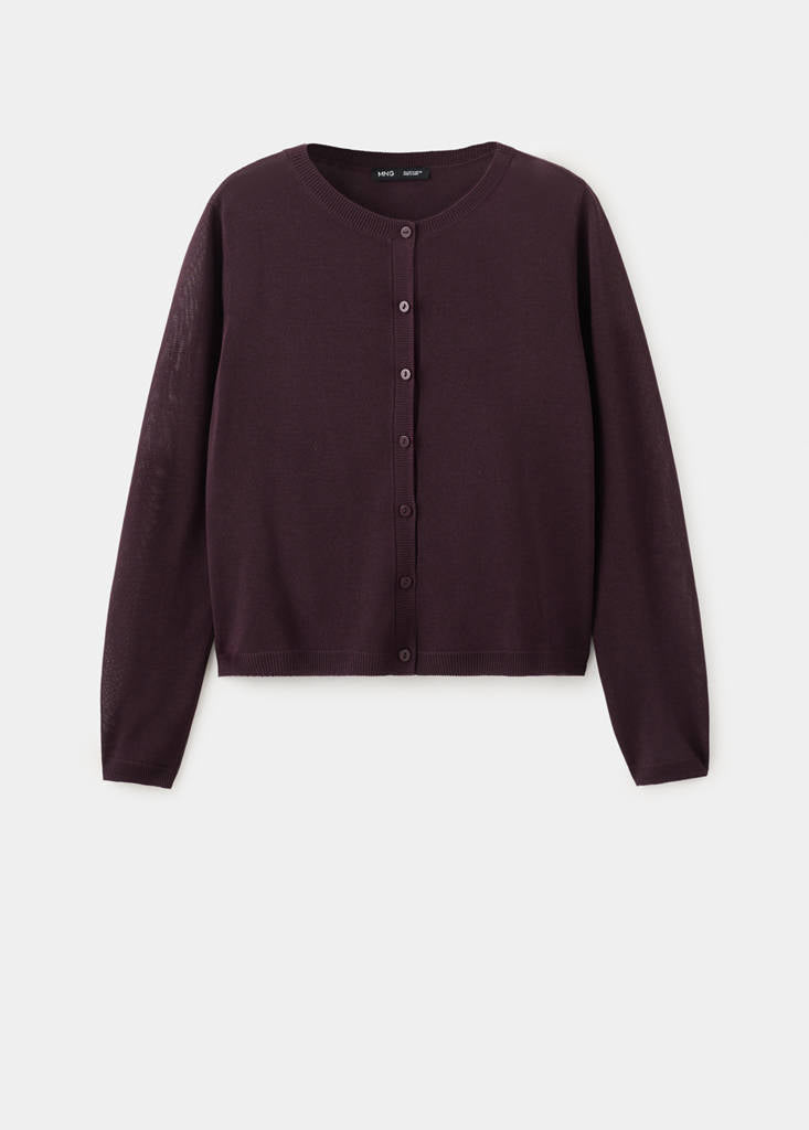 Cardigan Droit Maille Fine
