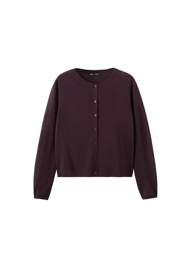 Cardigan Droit Maille Fine