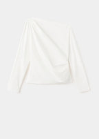 Chemisier Coton Col Asymétrique