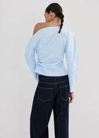 Chemisier Coton Col Asymétrique