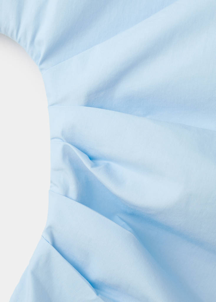 Chemisier Coton Col Asymétrique