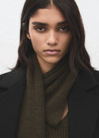 Manteau Laine Mélangée Double Boutonnage