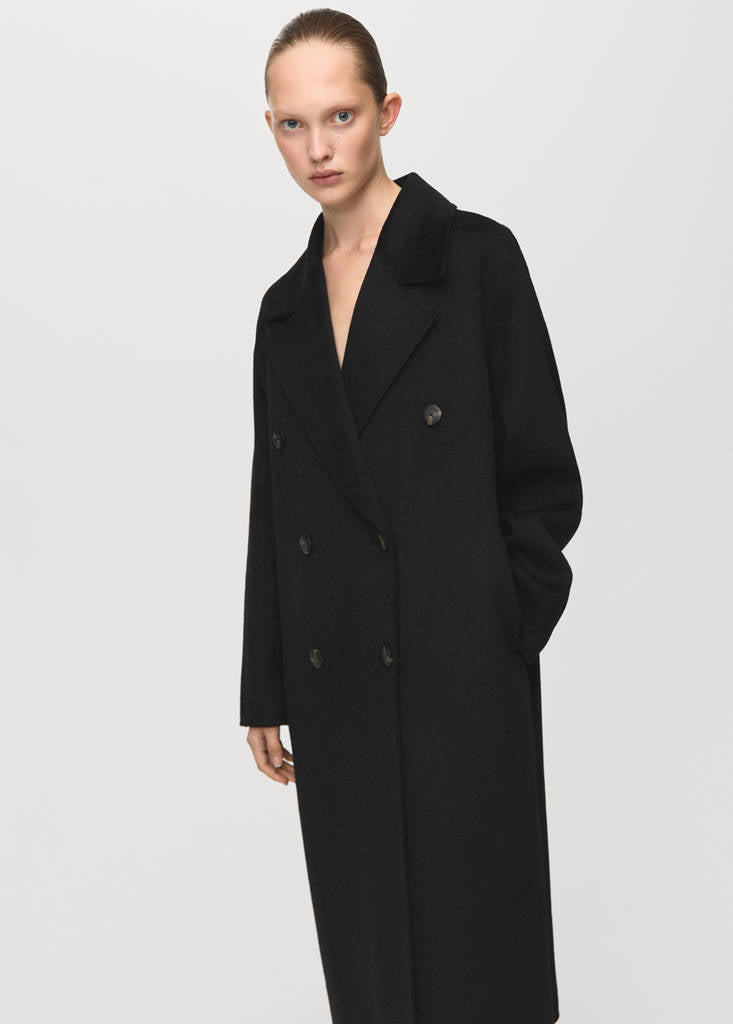 Manteau Laine Fait Main Oversize