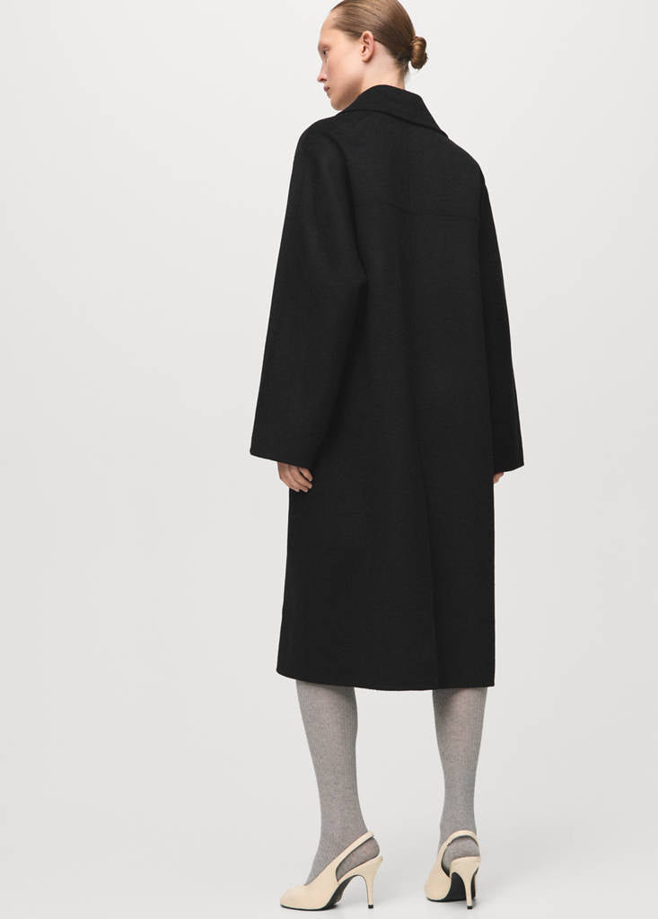 Manteau Laine Fait Main Oversize