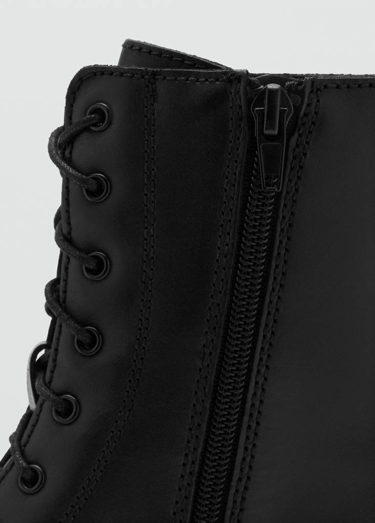 Bottines Cuir Lacets