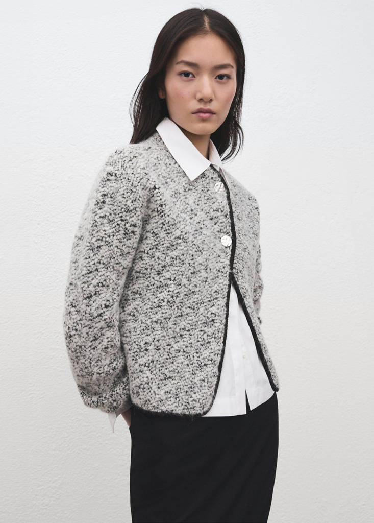 Veste Maille Jaspée