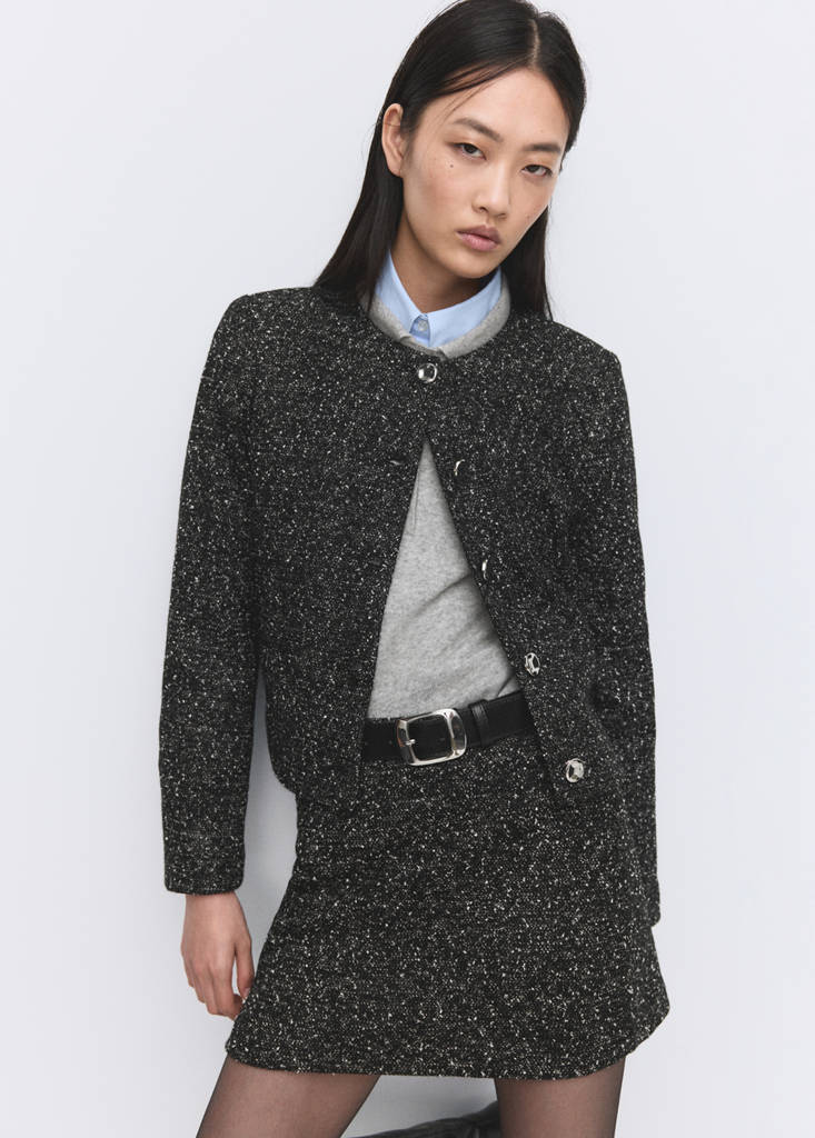 Veste Maille Jaspée