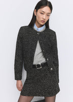 Veste Maille Jaspée