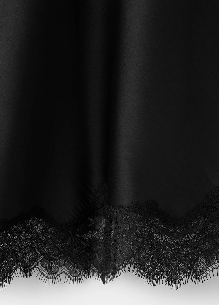 Jupe Satinée Dentelle
