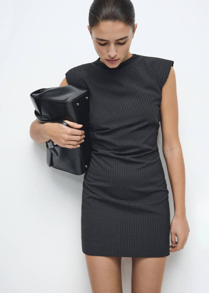 Robe À Rayures Tennis Découpée