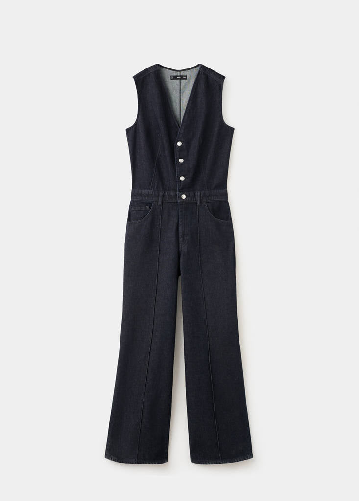 Combinaison Denim Boutons