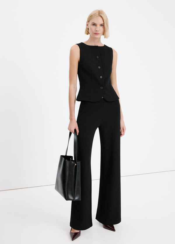 Pantaloni da completo dritti a vita bassa