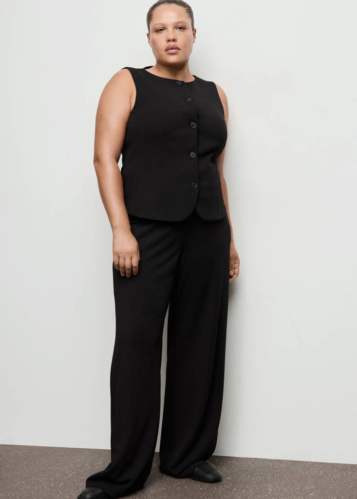 Pantalon De Costume Droit Taille Basse