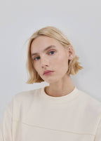 Sweat-Shirt Manches Froncées