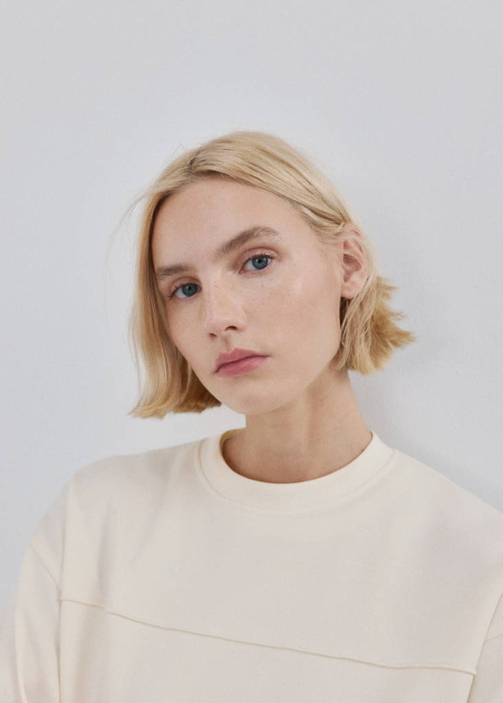 Sweat-Shirt Manches Froncées