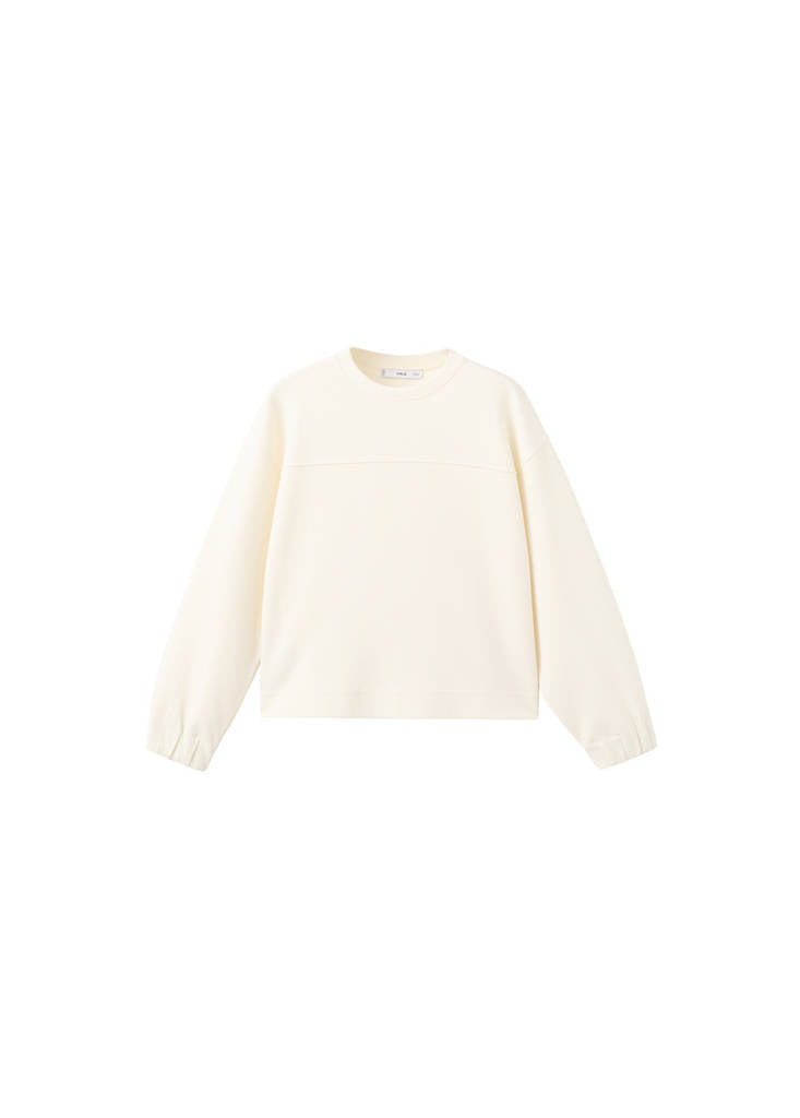 Sweat-Shirt Manches Froncées