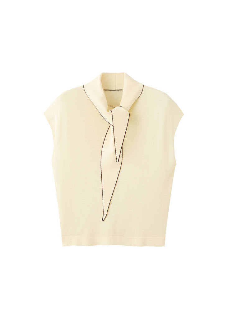Top Maille Détail Foulard