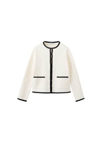 Veste Maille Liserés Contrastants