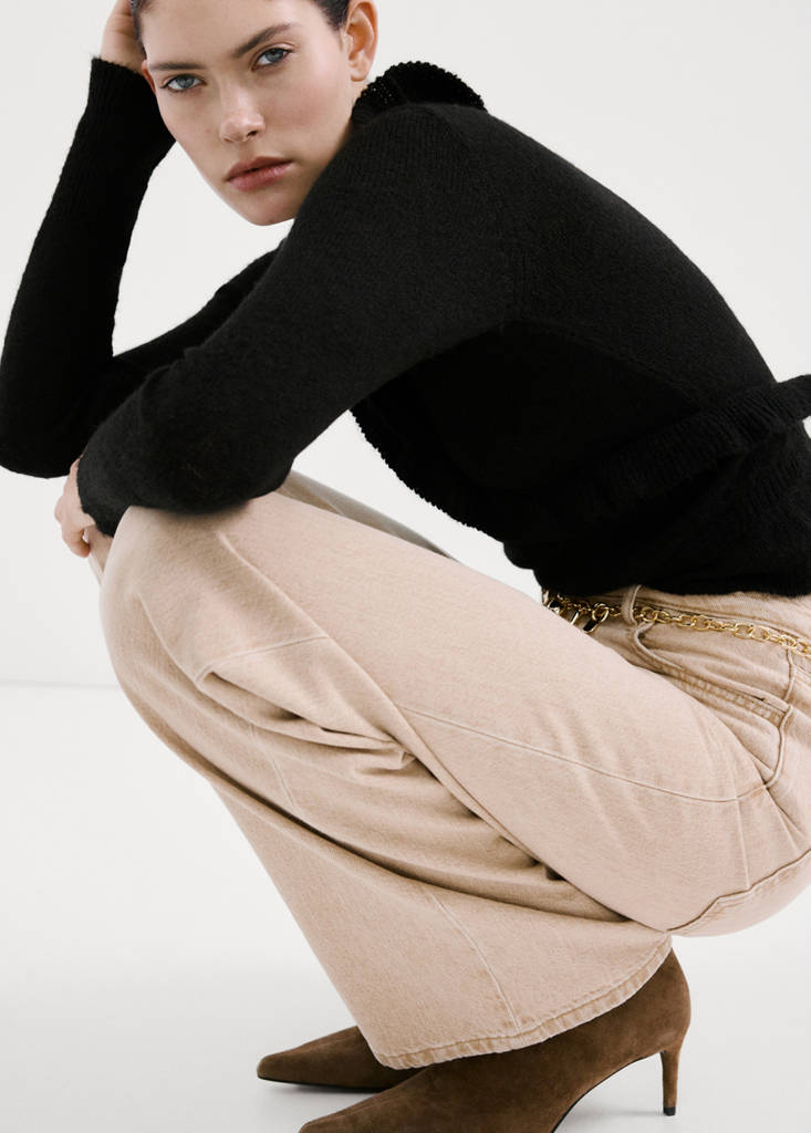 Cardigan Maille Volants