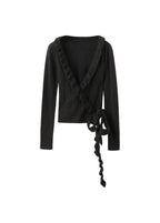 Cardigan Maille Volants