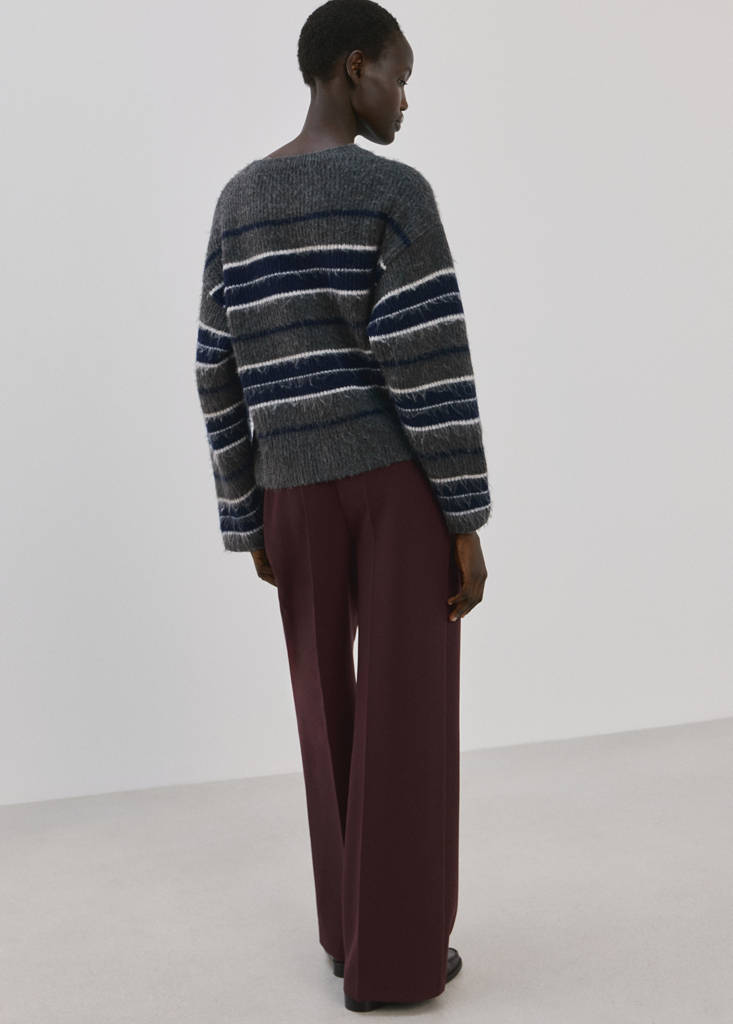 Pantalon Droit Avec Ceinture