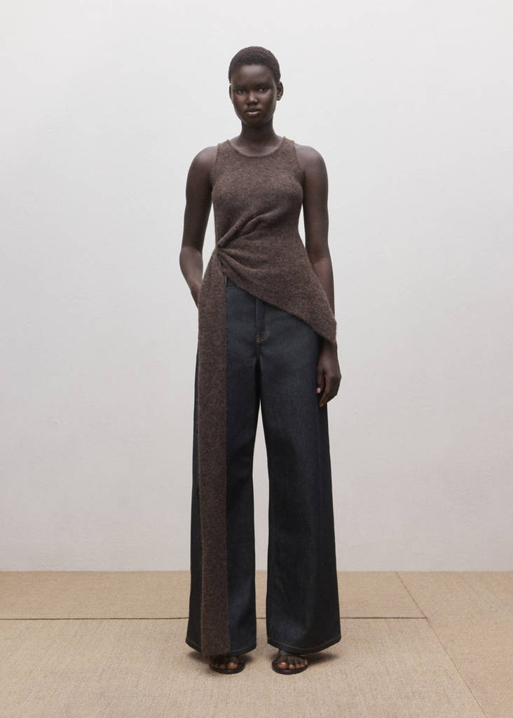 Jean Wideleg Taille Basse Rinse Wash