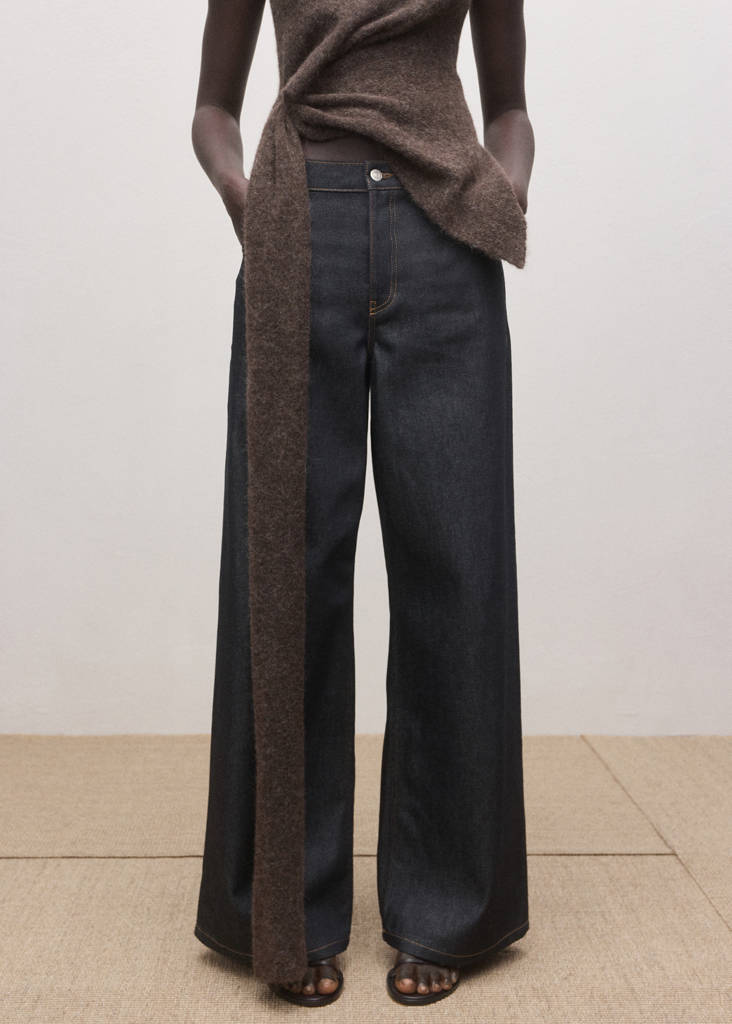 Jean Wideleg Taille Basse Rinse Wash