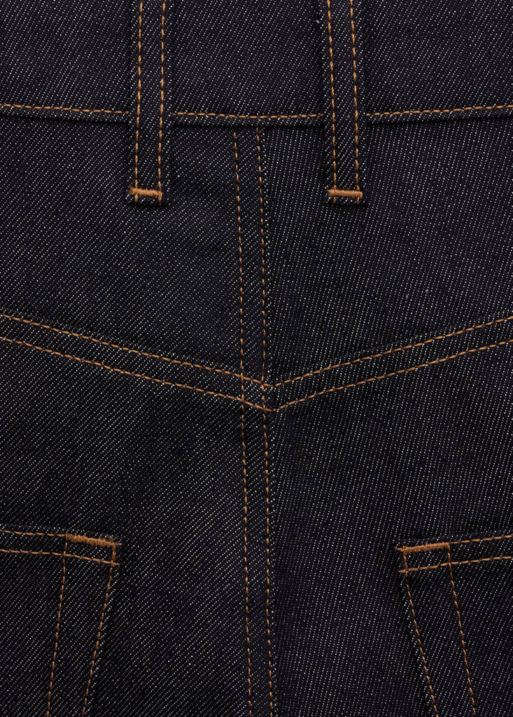 Jean Wideleg Taille Basse Rinse Wash