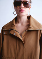 Parka Oversize À Col Cheminée