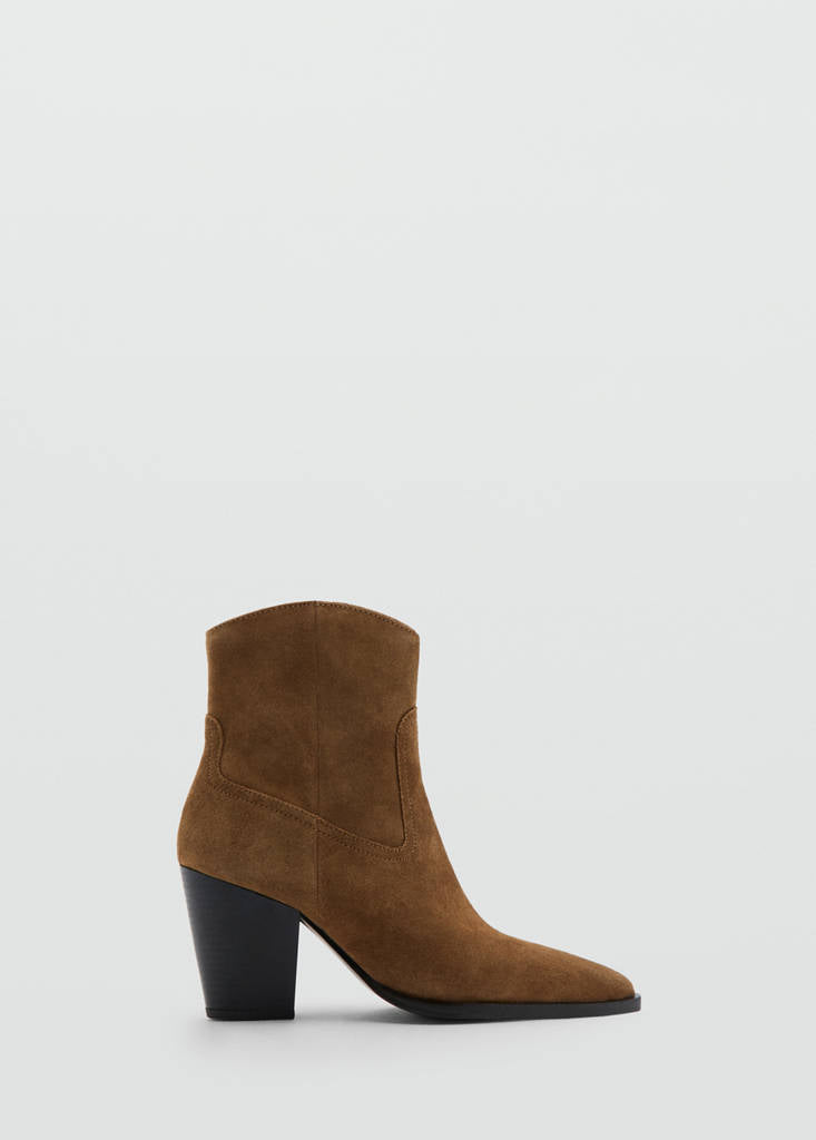 Bottines Suède Talon Bloc
