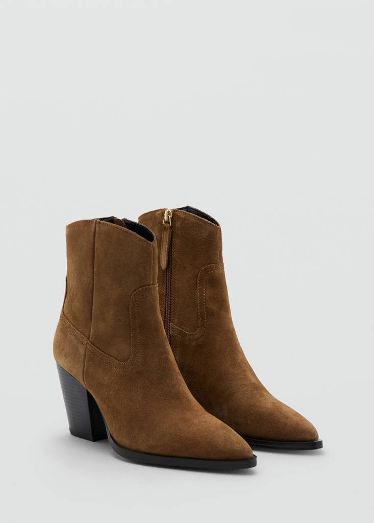 Bottines Suède Talon Bloc