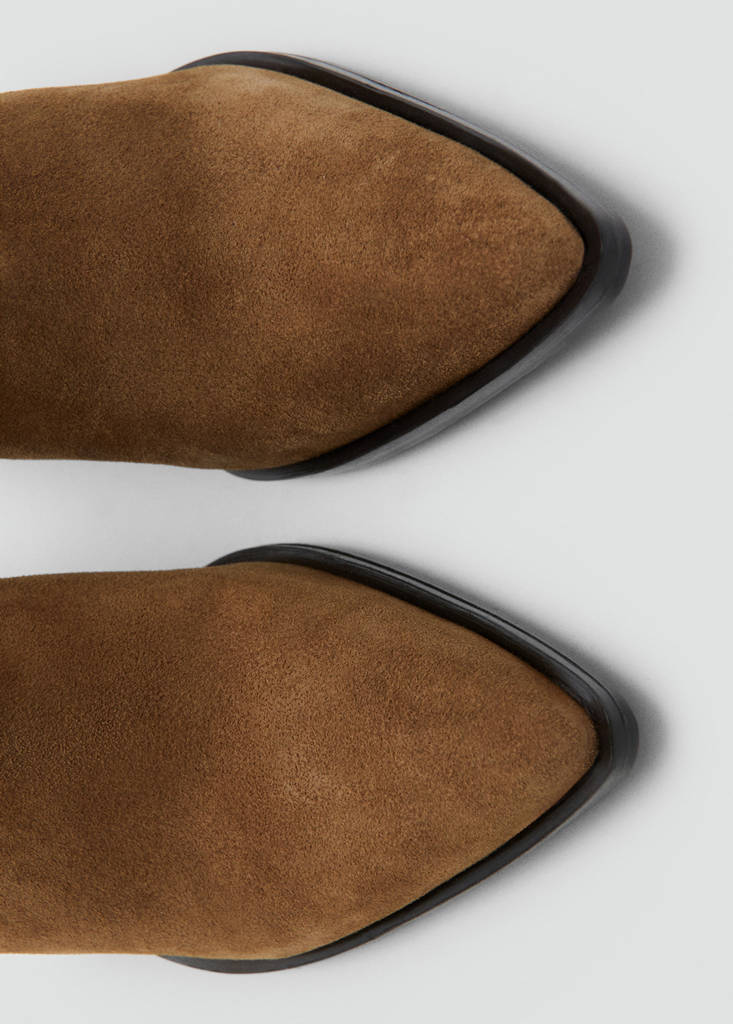 Bottines Suède Talon Bloc