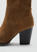Bottines Suède Talon Bloc