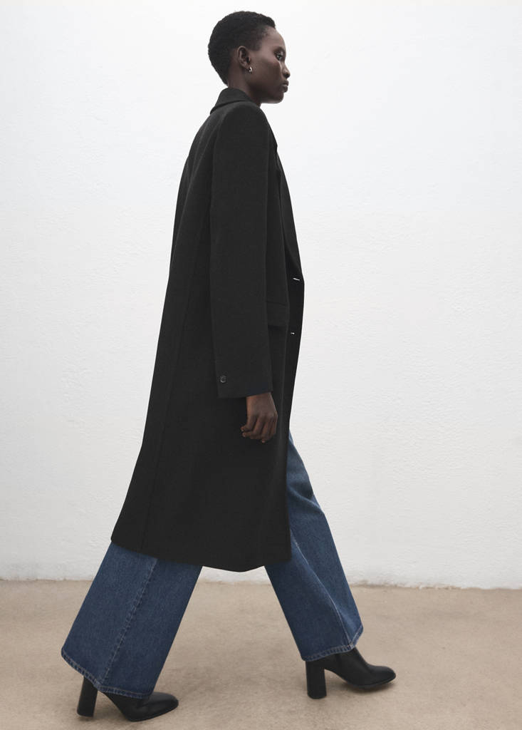 Manteau En Laine À Double Boutonnage