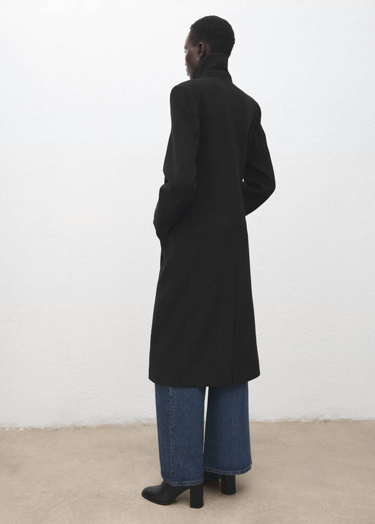 Manteau En Laine À Double Boutonnage