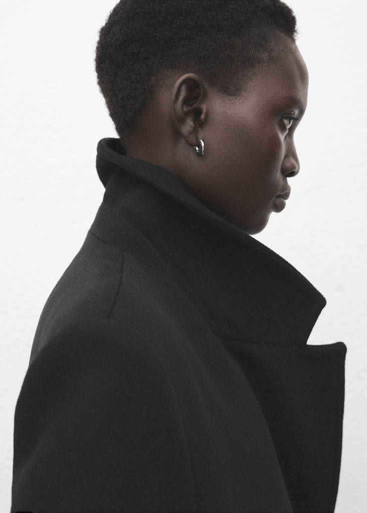 Manteau En Laine À Double Boutonnage