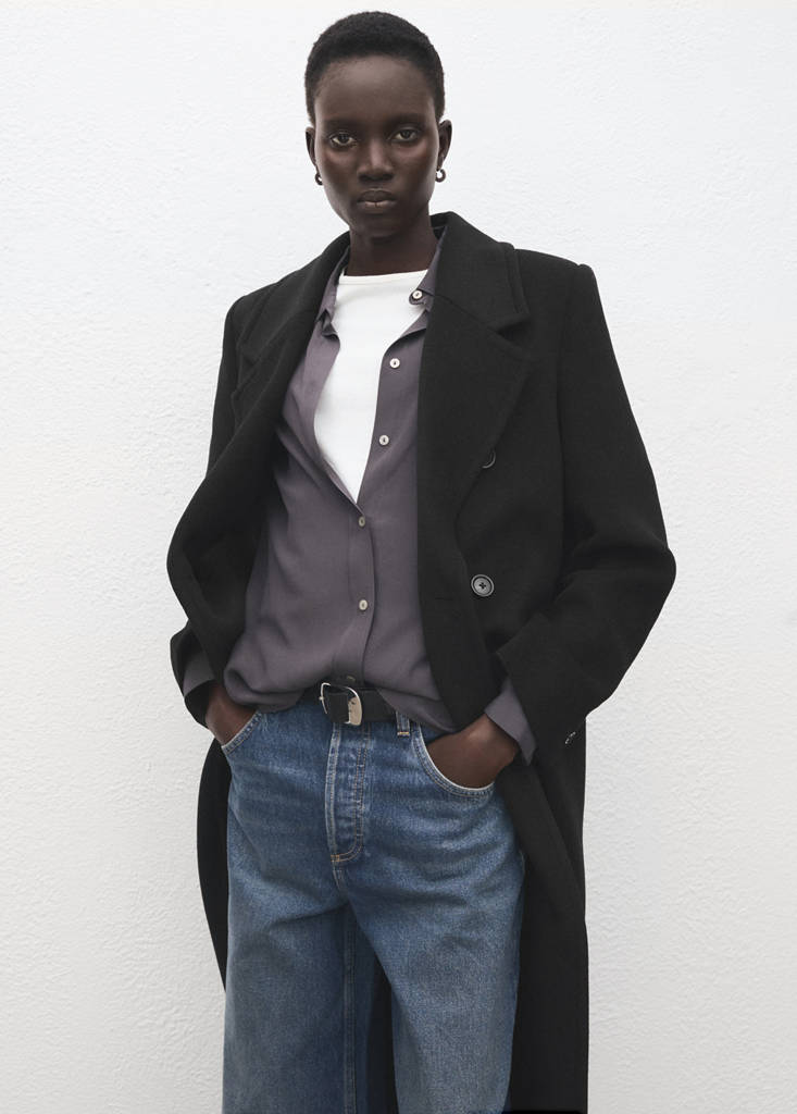 Manteau En Laine À Double Boutonnage