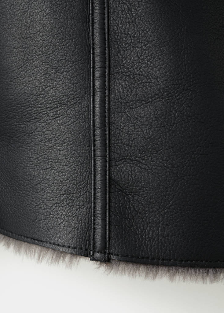 Veste Biker Fourrure Synthétique