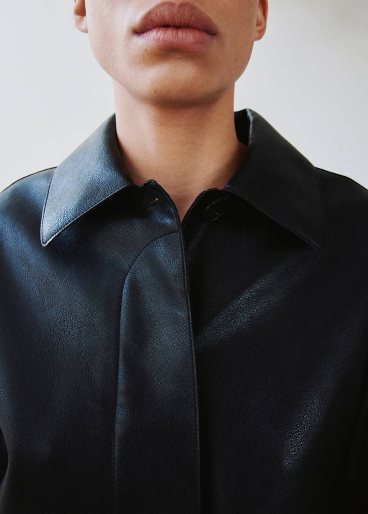 Veste Cuir Synthétique Poches