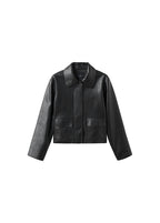 Veste Cuir Synthétique Poches