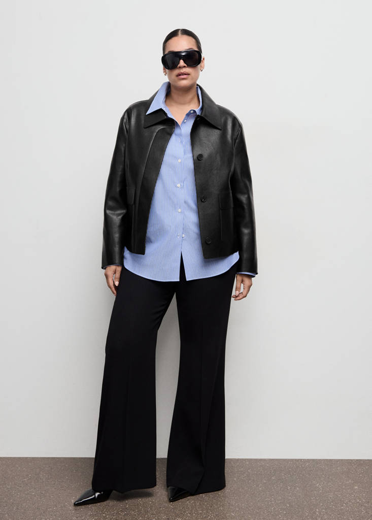 Veste Cuir Synthétique Poches