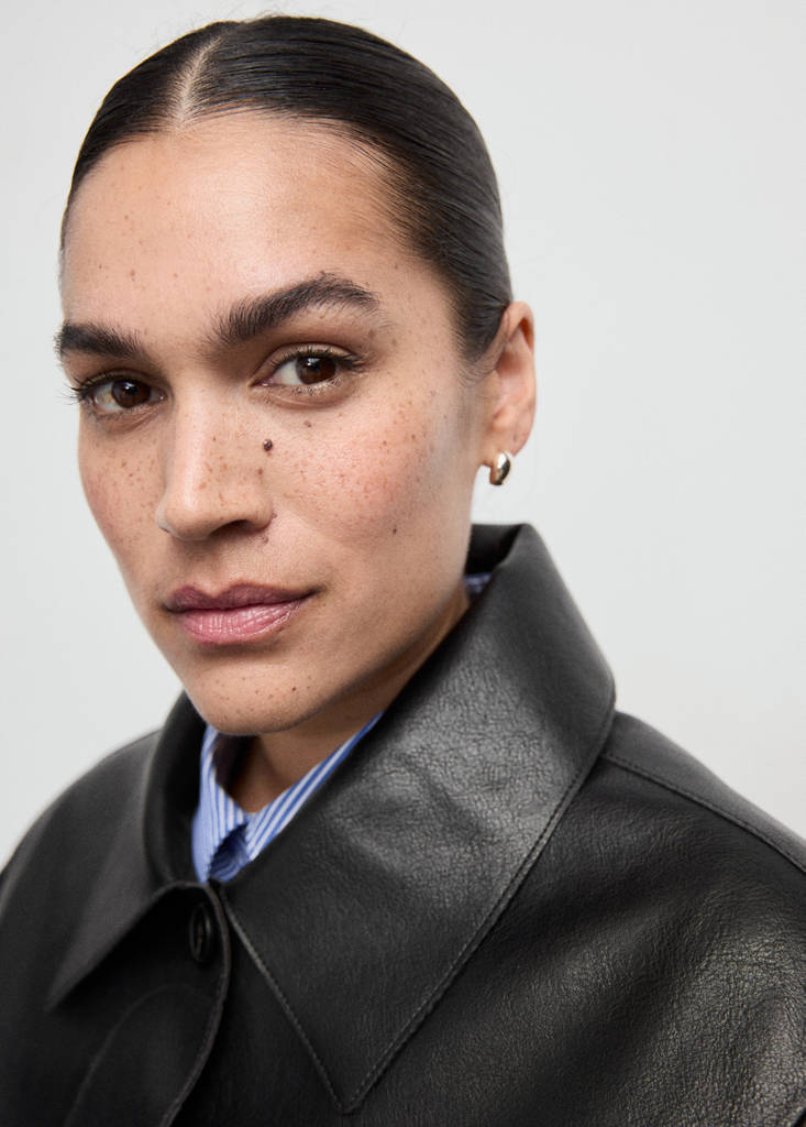 Veste Cuir Synthétique Poches