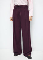 Pantalon À Pinces Combiné À La Taille