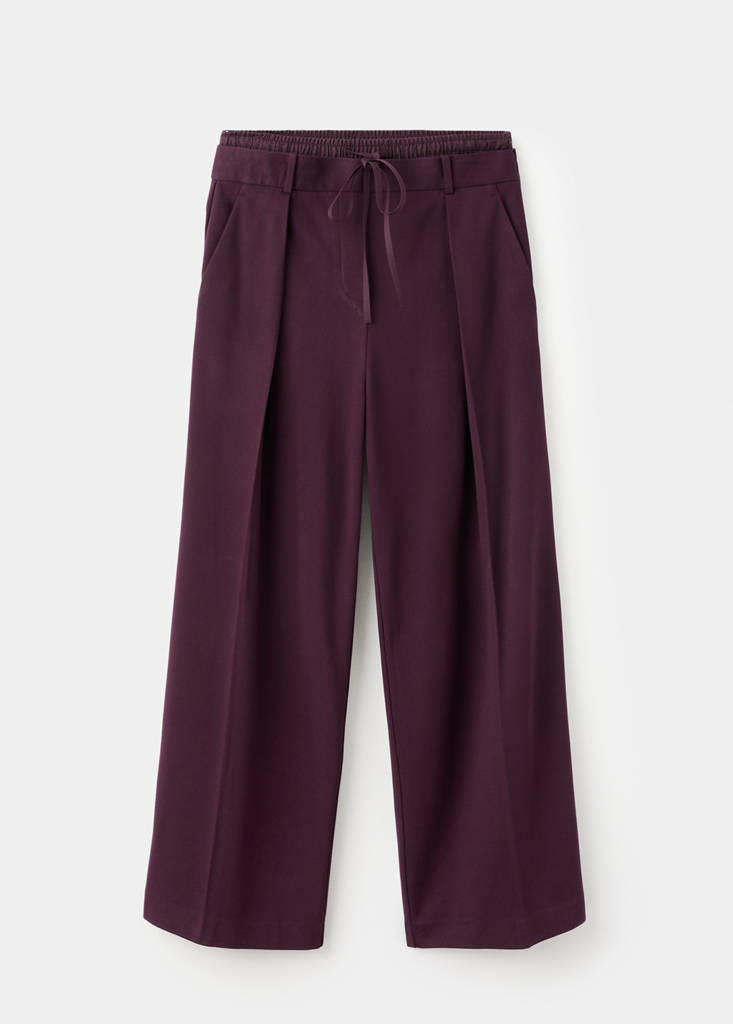 Pantalon À Pinces Combiné À La Taille