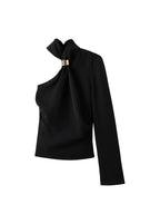 Blouse Asymétrique Détail Métallique