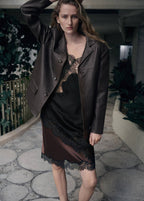 Blazer Cuir Boutons