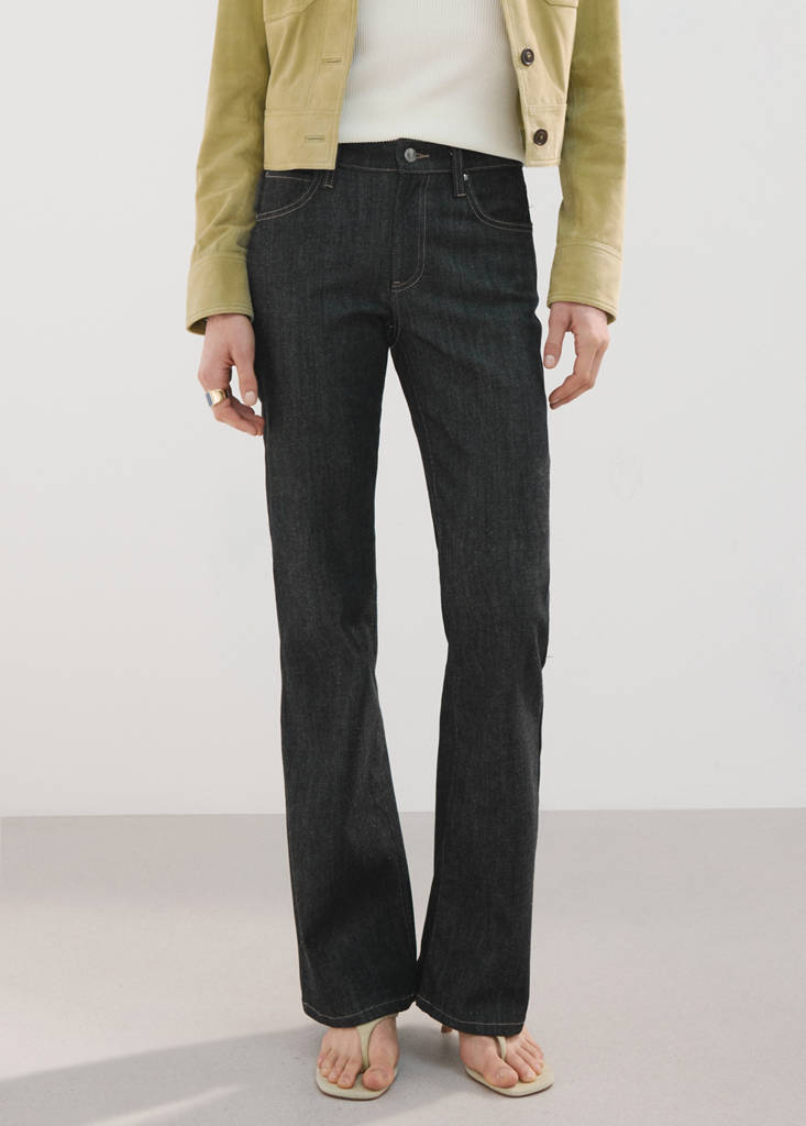 Jean Flare Taille Mi-Haute