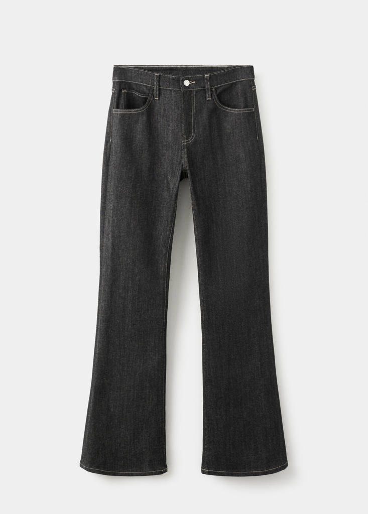 Jean Flare Taille Mi-Haute